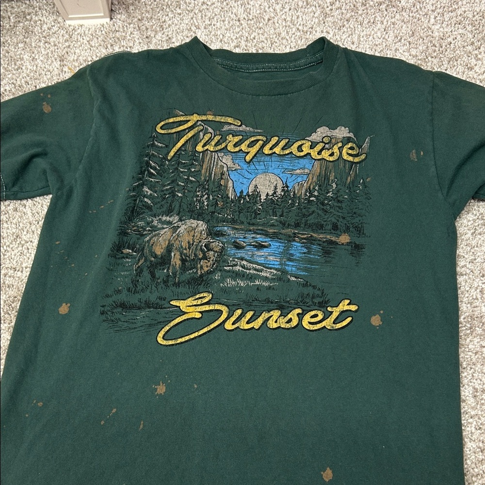 Buckle Kids Turquoise Sunset Graphic Tee